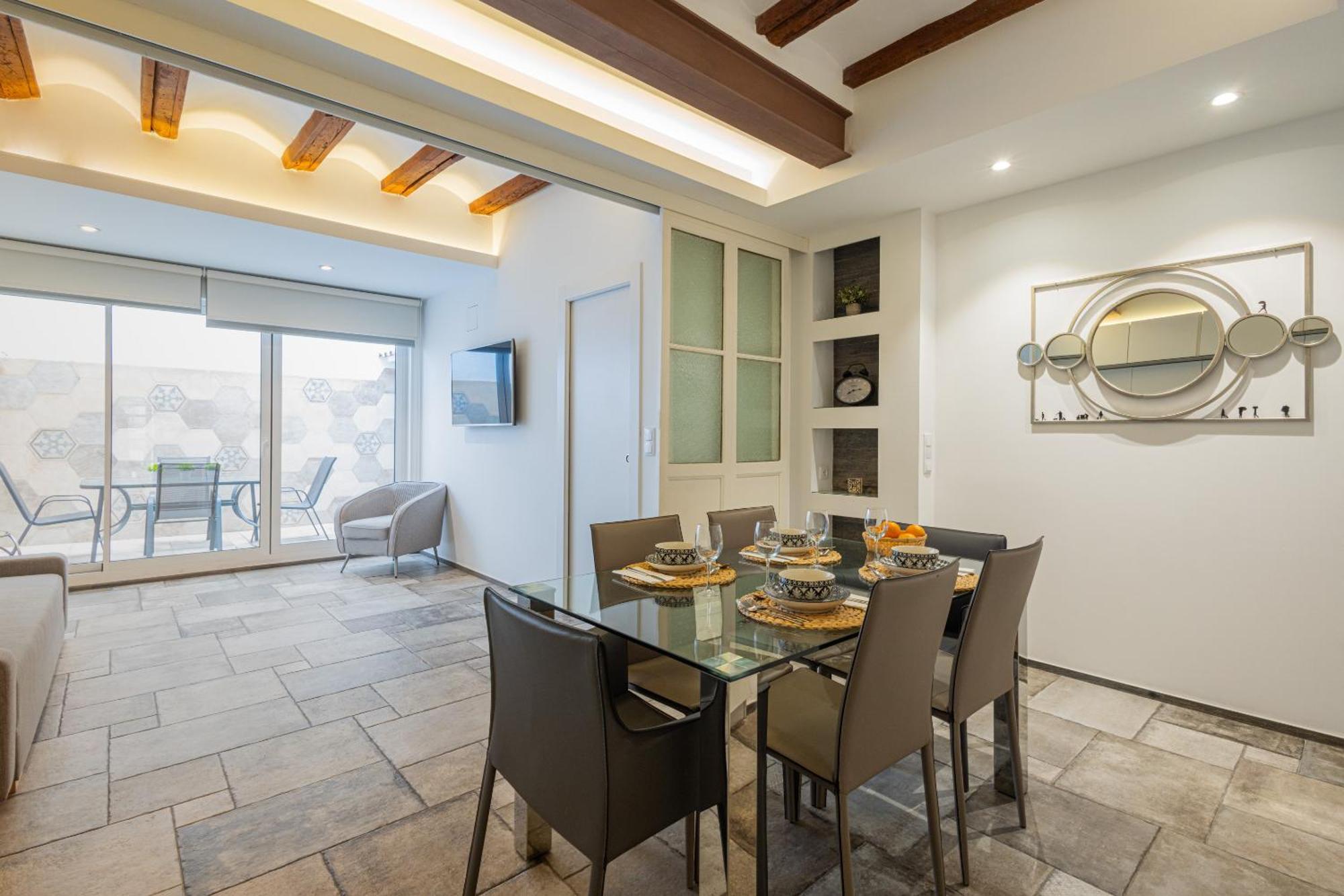 Florit Flats - Center Modern 1br 2bth Terrace Wi-fi Ac Appartamento *